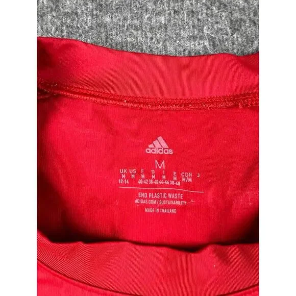 Adidas Red Kids Soccer Jersey Size Medium - Picture 3 of 5